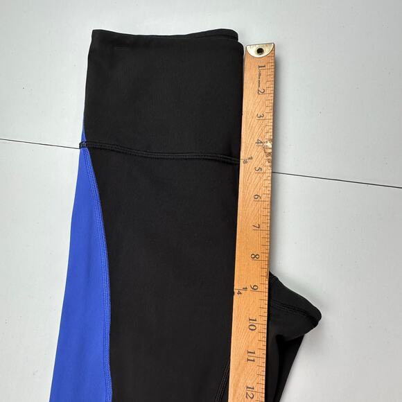 Lululemon Kick Serve Sweat Tight Pants Womens 4 Black Blue Leggings Athleisure - Picture 9 of 12